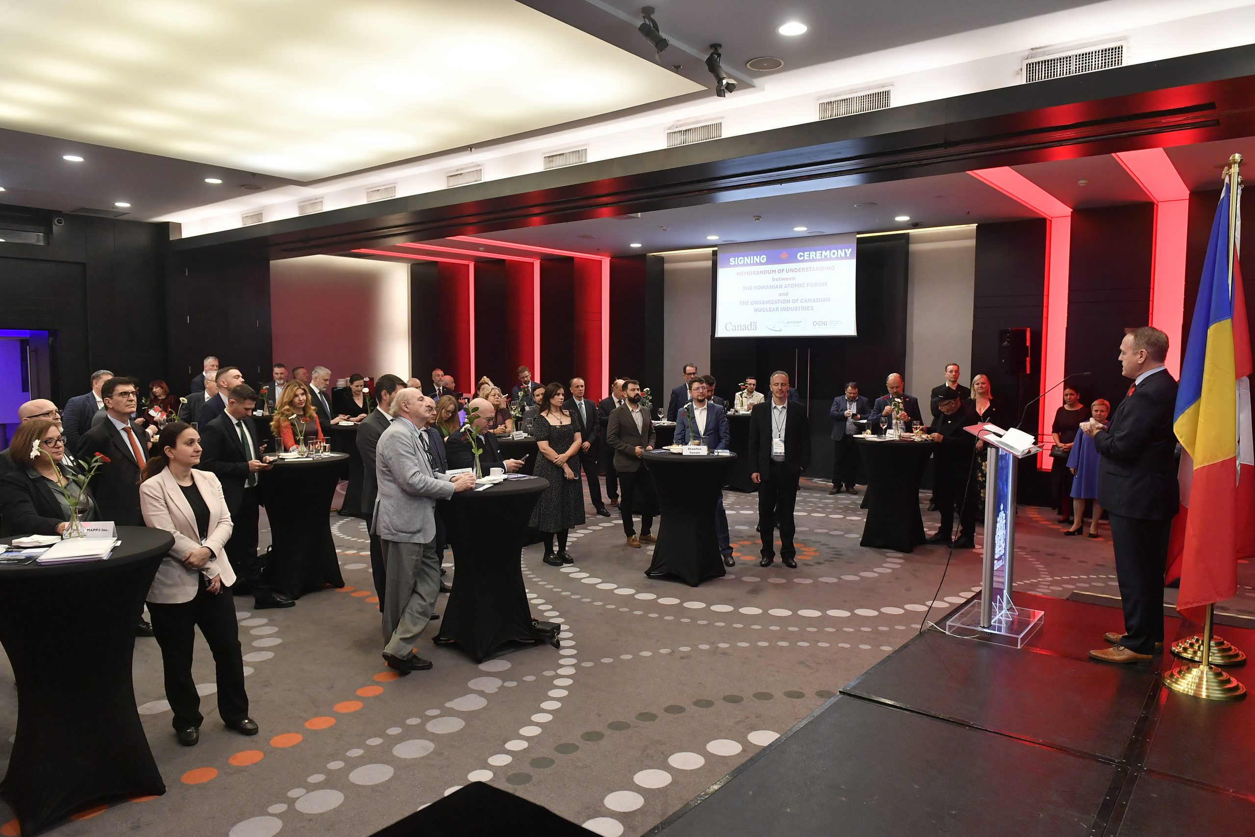 Ceremonia de semnare a Memorandumului ROMATOM&ndash;OCNI, Sheraton Hotel Bucharest